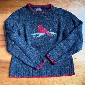 Woolrich Cardinal Christmas Crewneck Sweater S